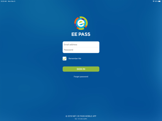 Screenshot #4 pour NIET EE PASS Companion App