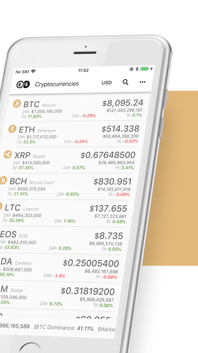 Cryptocurrency Rates Conotoxia screenshot 2