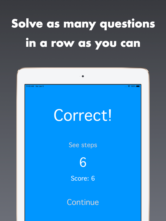 Screenshot #6 pour Mental Math - Quick math game
