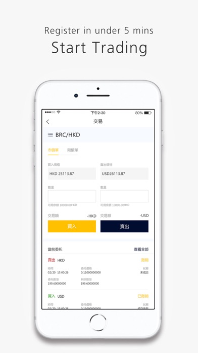 iBTCex Screenshot
