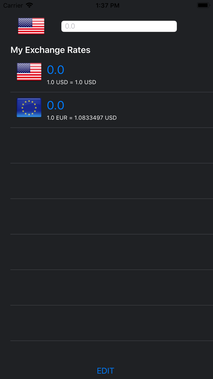 The Currency Exchange app