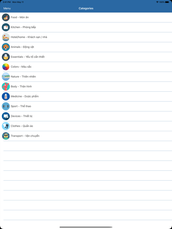 English Picture Dictionary New iPad screenshot 4 - Travel app