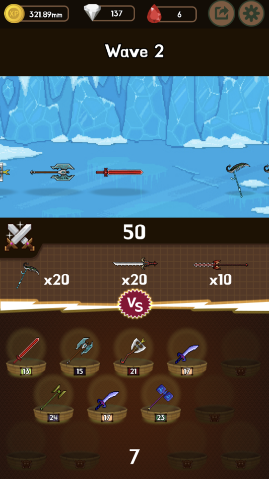 #2. WeaponWar : Idle Merge Weapon (iOS) 由: Dai-Hyun Kwon