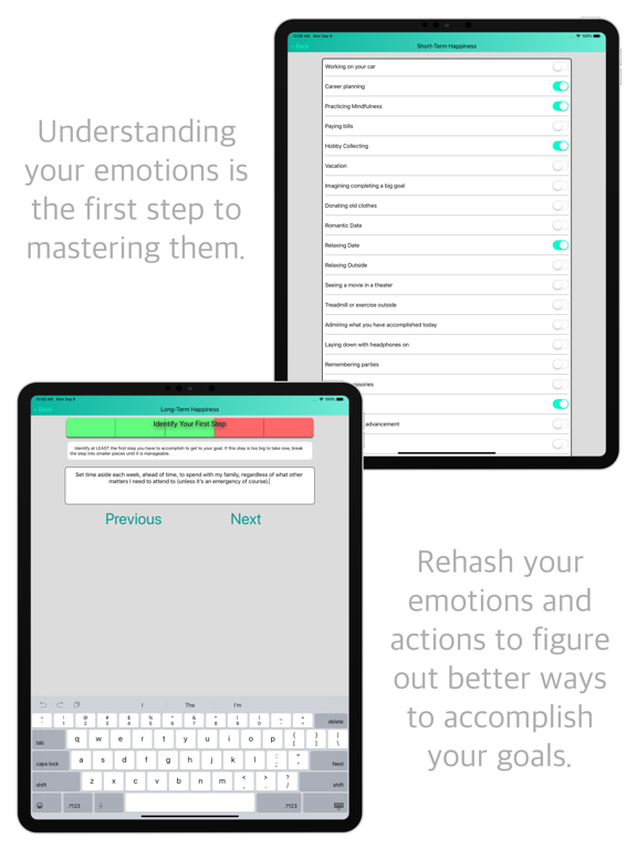 DBT Emotion Regulation Tools iPad screenshot