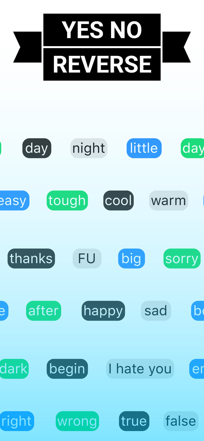 Yes No Stickers and Reverse