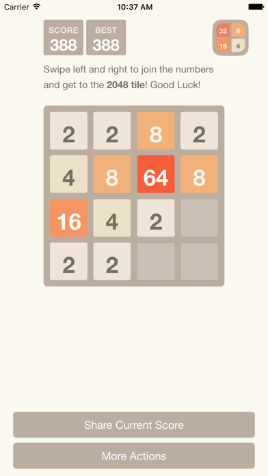 Screenshot #1 pour 2048 - The official game
