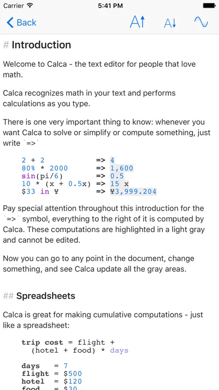 Calca screenshot 1 of 5