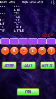 word warp - a word puzzle game iphone images 3