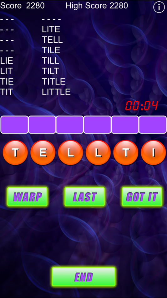 #3. Word Warp - A Word Puzzle Game (iOS) 由: MobilityWare
