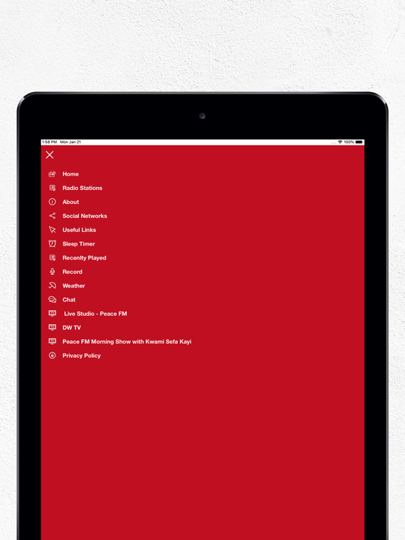 Africa Waves Radio iPad screenshot 4 - News app