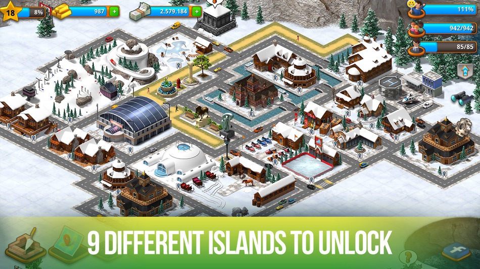 #3. Paradise City: Simulation Game (iOS) 由: Sparkling Society Games B.V.