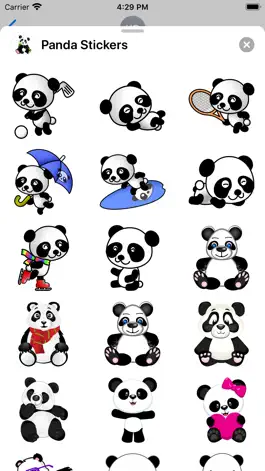 Game screenshot Panda Stickers - Sticker Pack hack