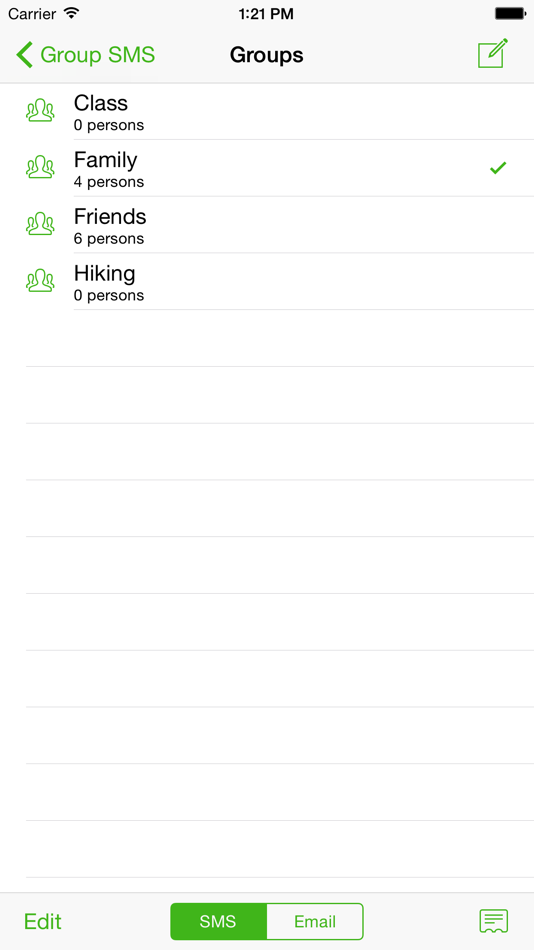 #1. Group SMS (iOS) 由: Alco Blom