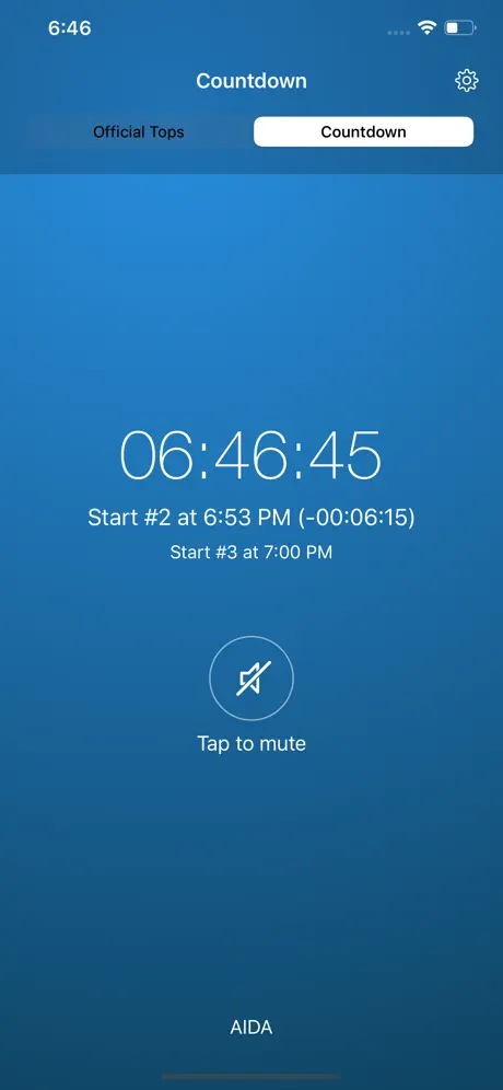 Apnea Competition Countdown