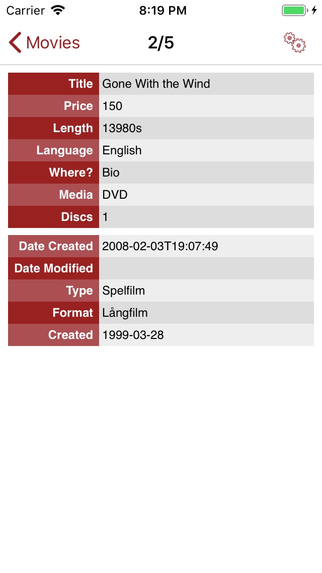 iPhone screenshot