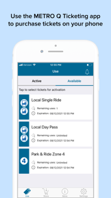Q Ticketing screenshot