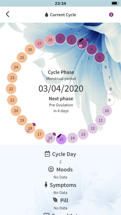 Calendário do Ciclo Menstrual screenshot 2