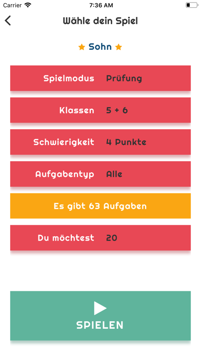 Mathe mit dem Känguru Screenshot