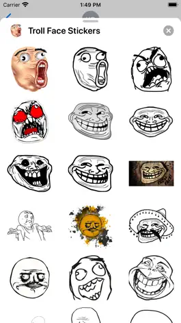 Game screenshot Troll Face Stickers - Memes apk