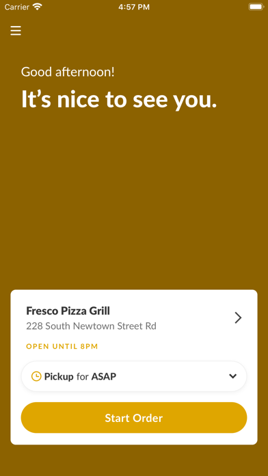 Fresco Pizza Grill Screenshot 2 - AppWisp.com Fresco Pizza Grill Screenshot 2 - AppWisp.com
