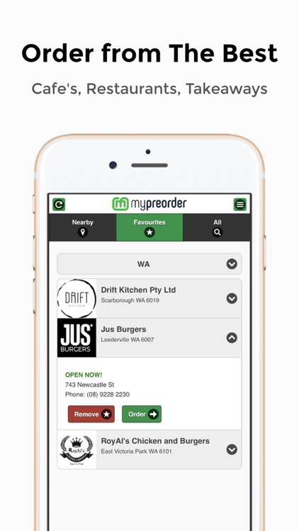 mypreorder online ordering