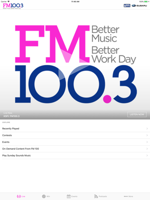 Screenshot #4 pour FM 100.3 KSFI Salt Lake City
