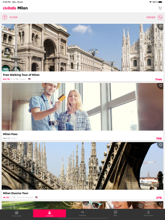 Milan Guide by Civitatis iPad screenshot 2 - Travel app