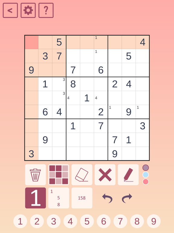 Screenshot #6 pour Classic Sudoku!