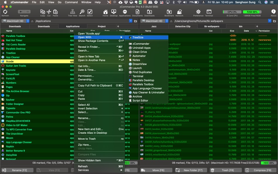 #5. zCommander - File Manager (macOS) 由: woojooin