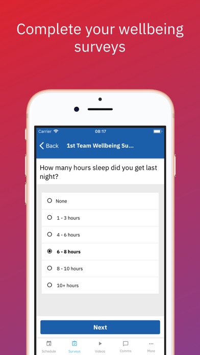 The Sports Office App Screenshot