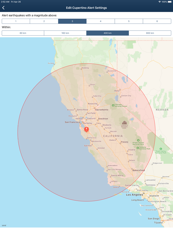 Earthquake Monitor iPad screenshot 4 - Weather app