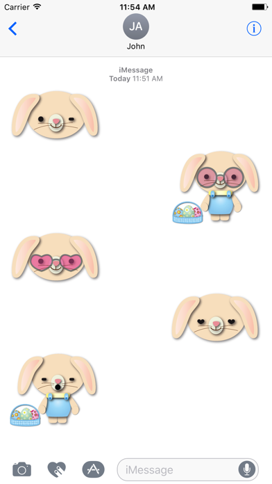 Easter Bunny Emoji Stickers Screenshot