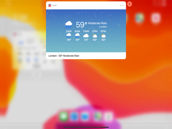 Fine° iPad screenshot 5 - Weather app