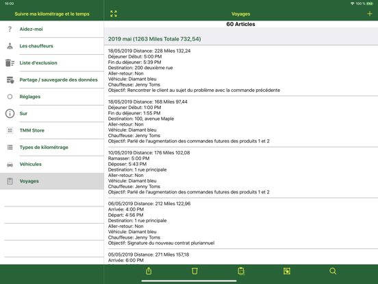 Screenshot #4 pour Suivre mon kilométrage et le t