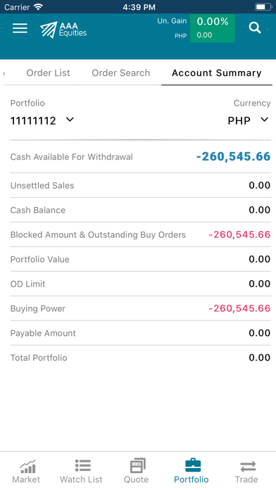 AAA Equities iPhone screenshot 10 - Finance app