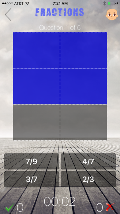 Screenshot #2 pour FractionsQuiz