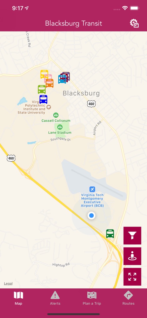 Blacksburg Transit - App de Navegación | MWM