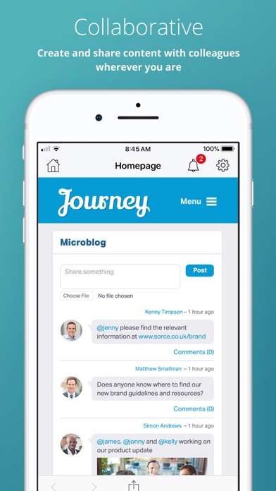 Engage Intranet Screenshot