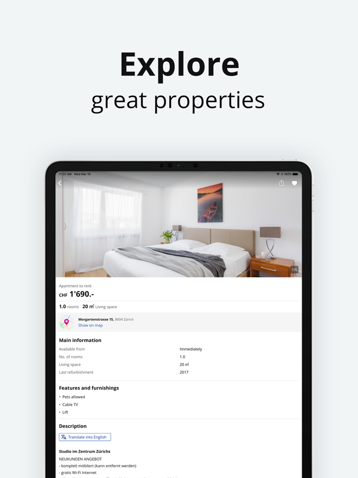 Homegate Swiss real estate