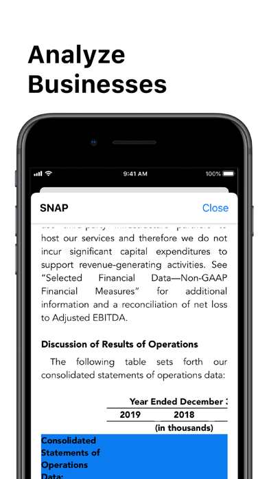 Stox - Financial Reports Screenshot