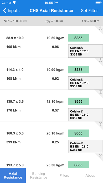Celsius® hollow section design Screenshot