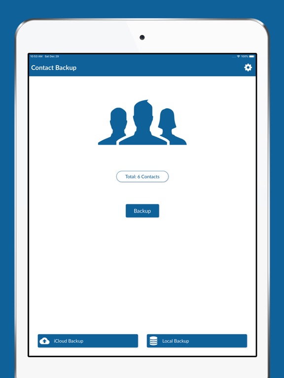 Screenshot #4 pour Contact Backup - Restore