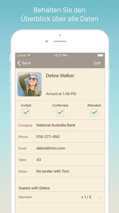 Guest List Organizer.