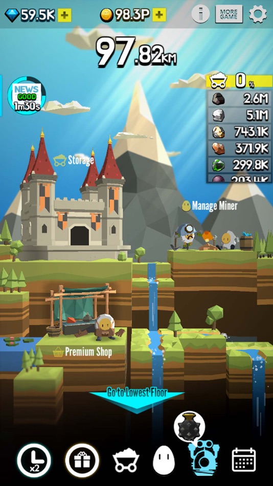 #2. Ground Driller (iOS) Podle: Fevergames inc.