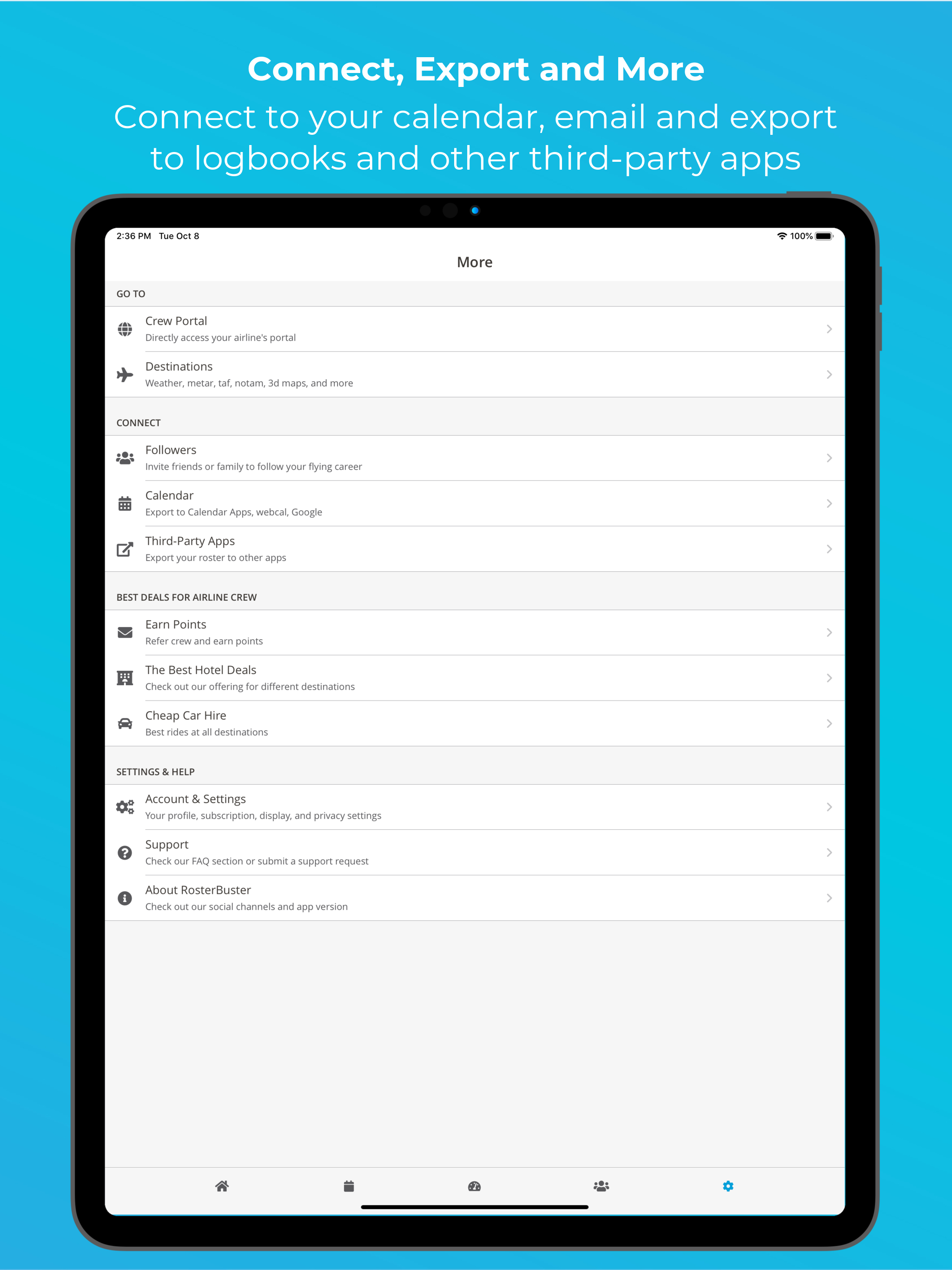 RosterBuster Crew App