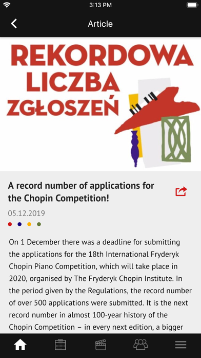 Chopin Competition 2020 screenshot 2