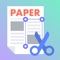 It is an application that you can specify newspapers, magazines, notes and other areas you want to clip as paths and save them as transparent images