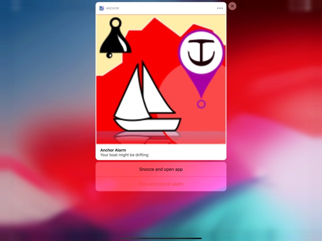 Anchor! drag alarm on the App Store