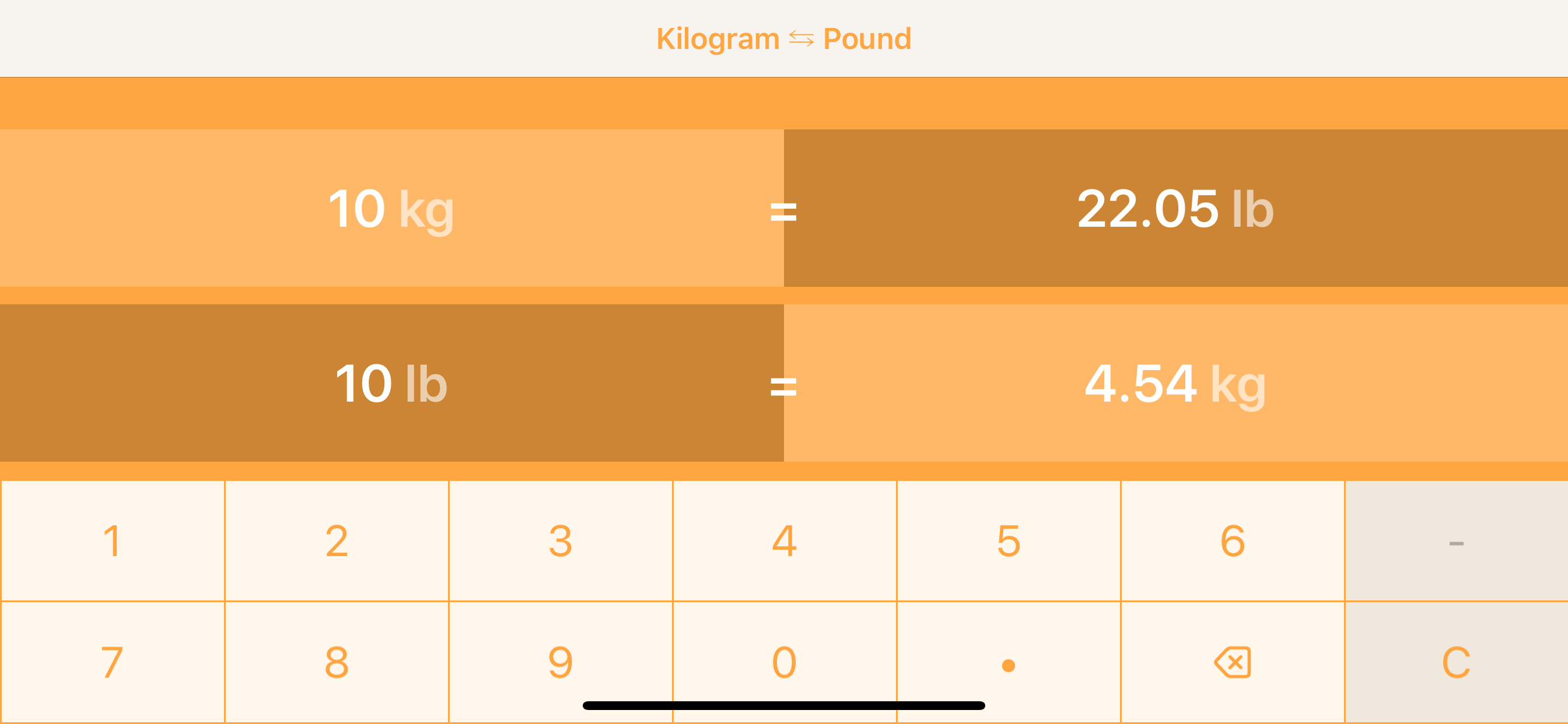 Kilogrammes To Pounds screenshot 5