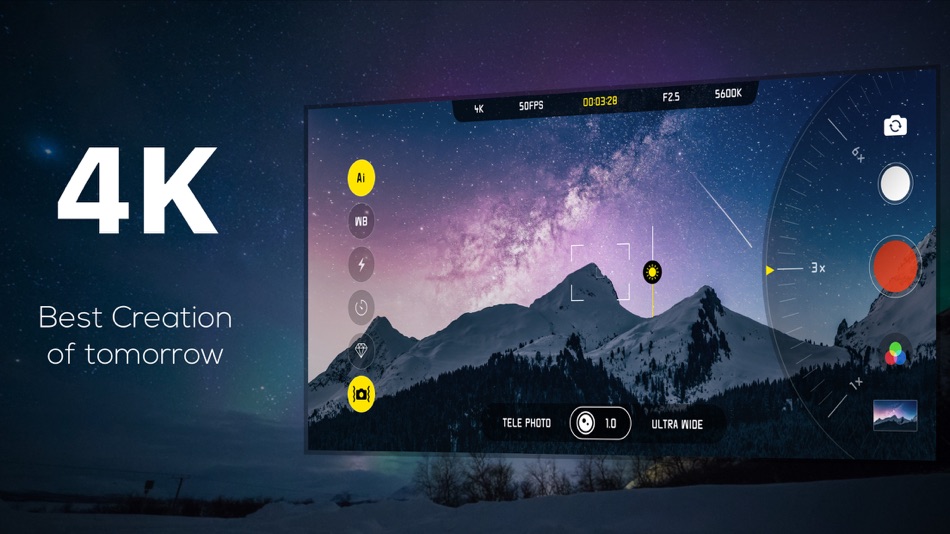 #1. MIDAS - 4K LIVE FILTER CAMERA (iOS) 由: Cheol Kim